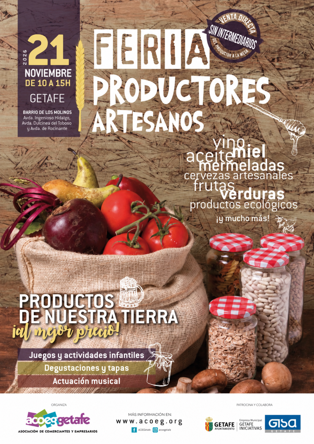 Cartel de FERIA DE PRODUCTORES Y ARTESANOS
