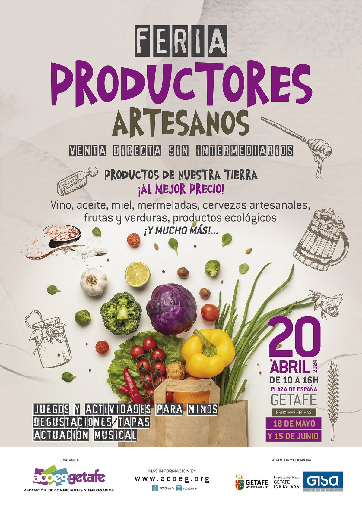 FERIA DE PRODUCTORES Y ARTESANOS 20 ABRIL 2024