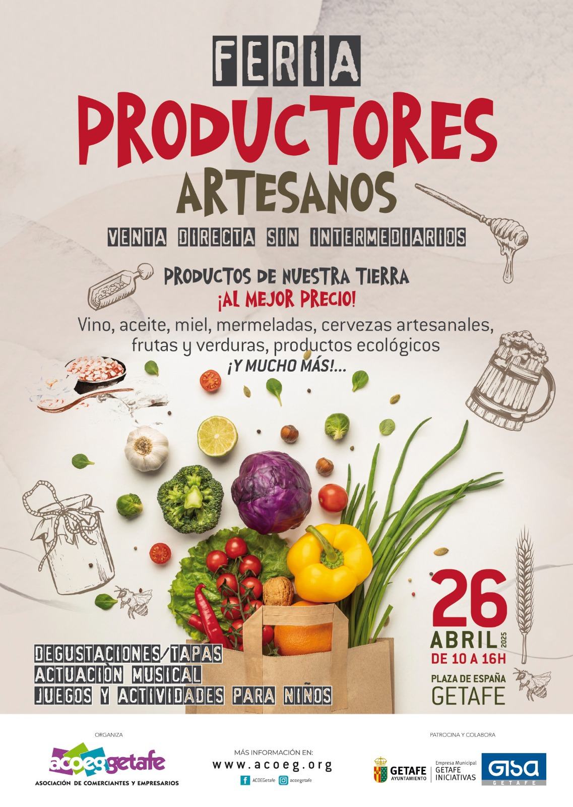 FERIA DE PRODUCTORES Y ARTESANOS 26 ABRIL 2025
