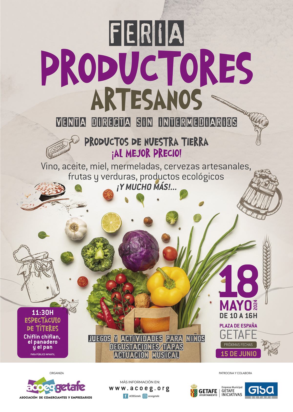 FERIA DE PRODUCTORES Y ARTESANOS 18 MAYO 2024