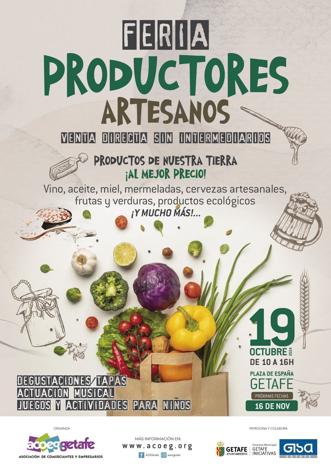 FERIA DE PRODUCTORES Y ARTESANOS 19 OCT 2024