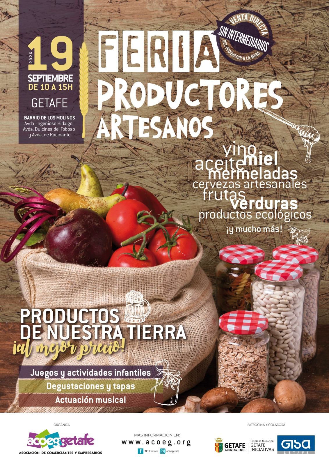 FERIA DE PRODUCTORES Y ARTESANOS 19 SEPTIEMBRE 2026