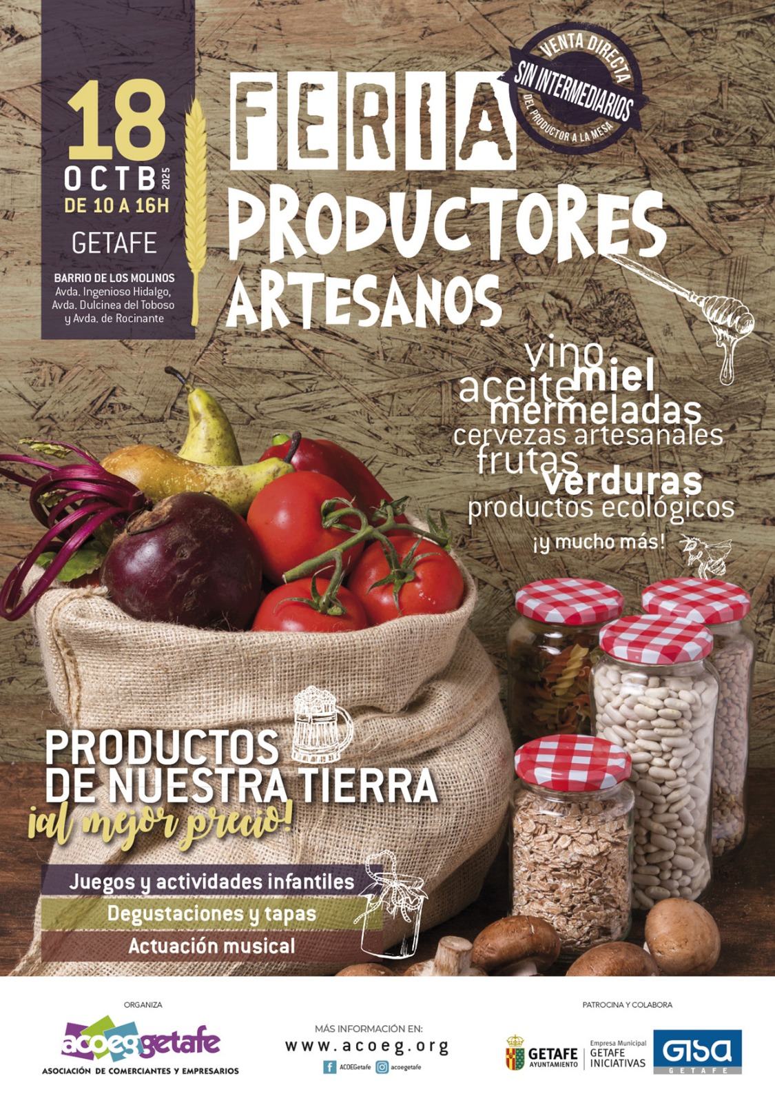 FERIA DE PRODUCTORES Y ARTESANOS 18 OCTUBRE 2025