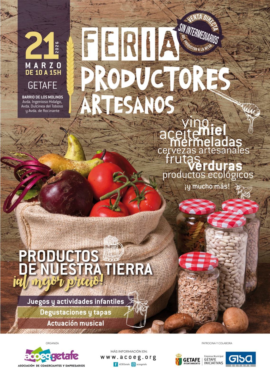 FERIA DE PRODUCTORES Y ARTESANOS 21 MARZO 2026