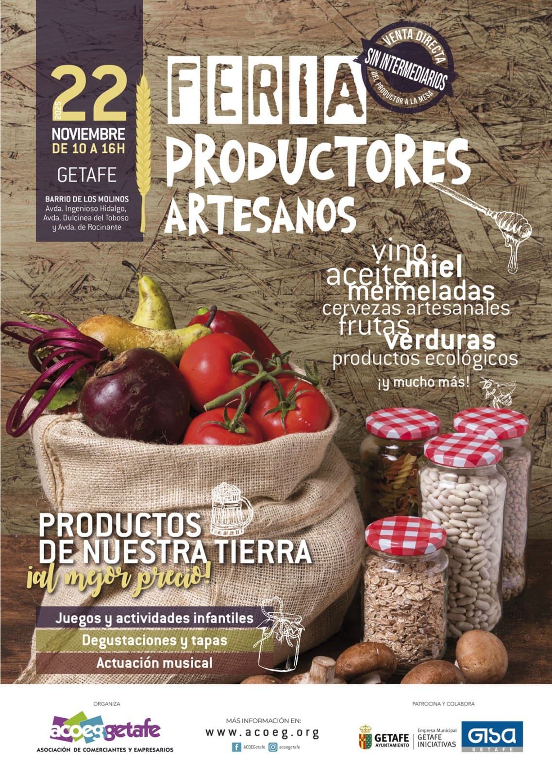 FERIA DE PRODUCTORES Y ARTESANOS 22 NOVIEMBRE 2025