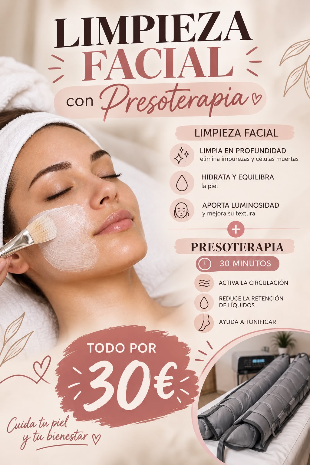 Cartel de la oferta «BONO CONFORT»